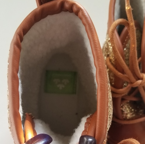 NWOB Kids glitter duck boots size 1 - Picture 6 of 7